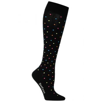 SupCare Womens Support Socks with Dots 15-21mmHg