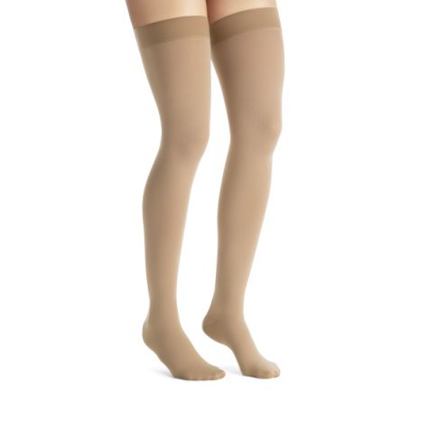 JOBST® Opaque Class 1 Thigh Hold Up with Dotted Topband